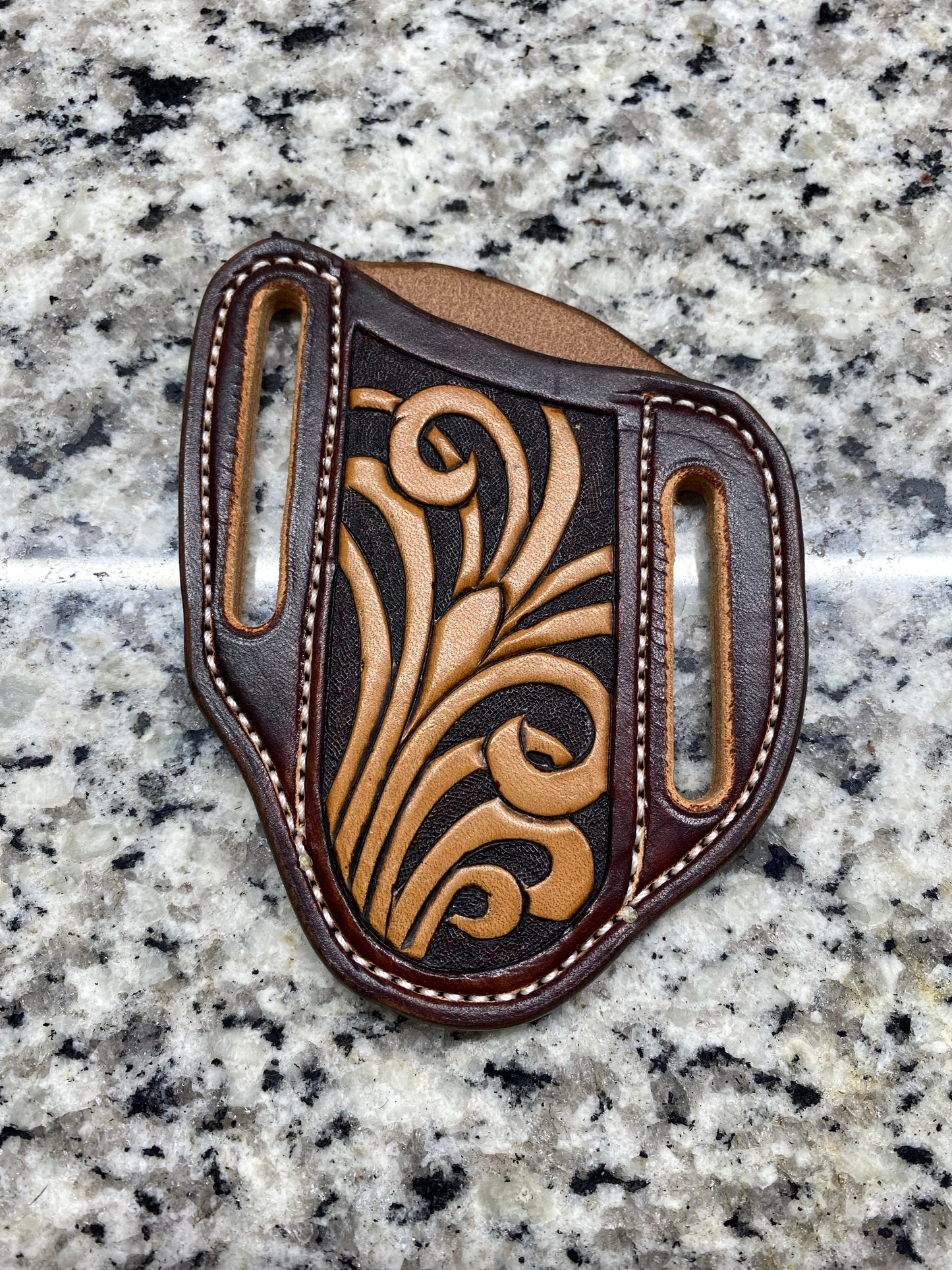 Knife Sheath- Large Tooled