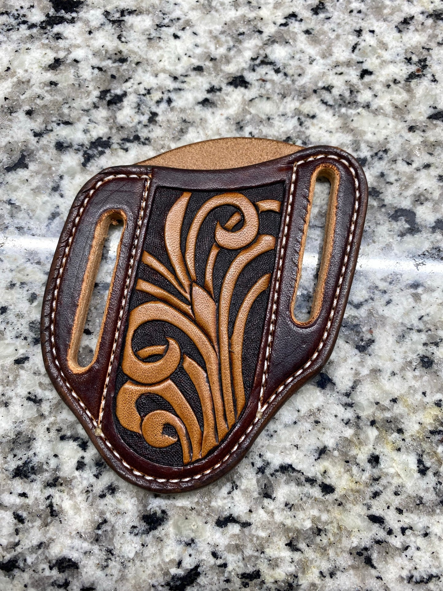 Knife Sheath- Large Tooled