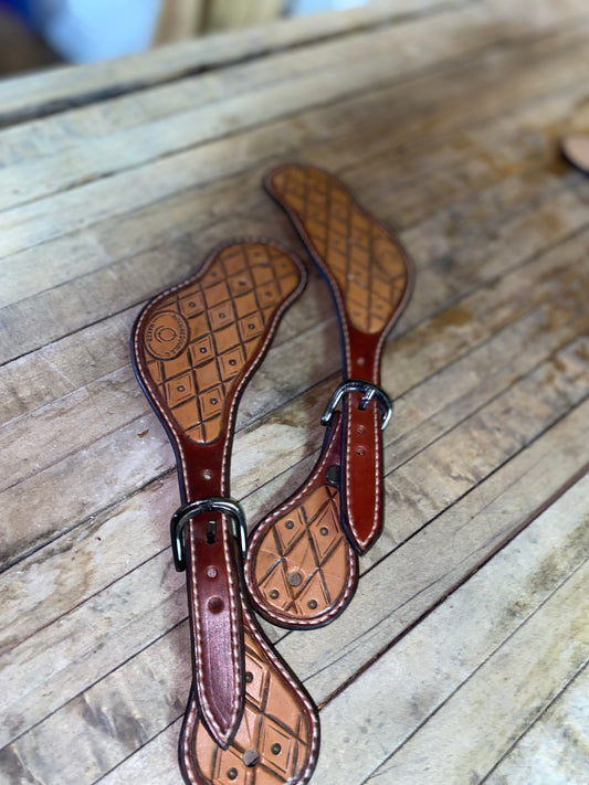 Spur Straps - Diamond Pattern